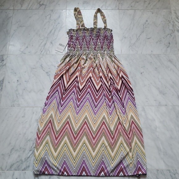 NEW Colorful Ruched Top Dress Size: Girls Jr Large - Picture 3 of 4